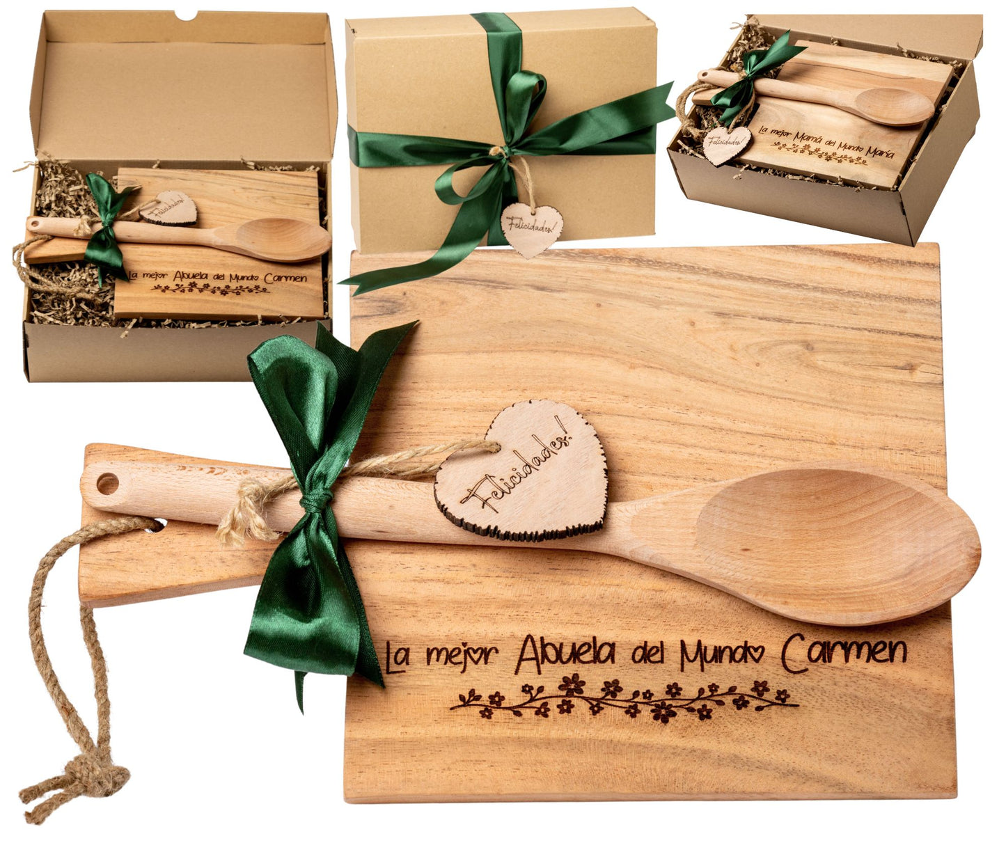 Regalo Día de la Madre, Regalos para Madres, Regalo Cumpleaños Madre Tabla de Cortar Personalizada con Nombre Grabado, Regalo Mamá Día de la Madre Original, Tabla de Madera Cocina, Olesea (Abuela)
