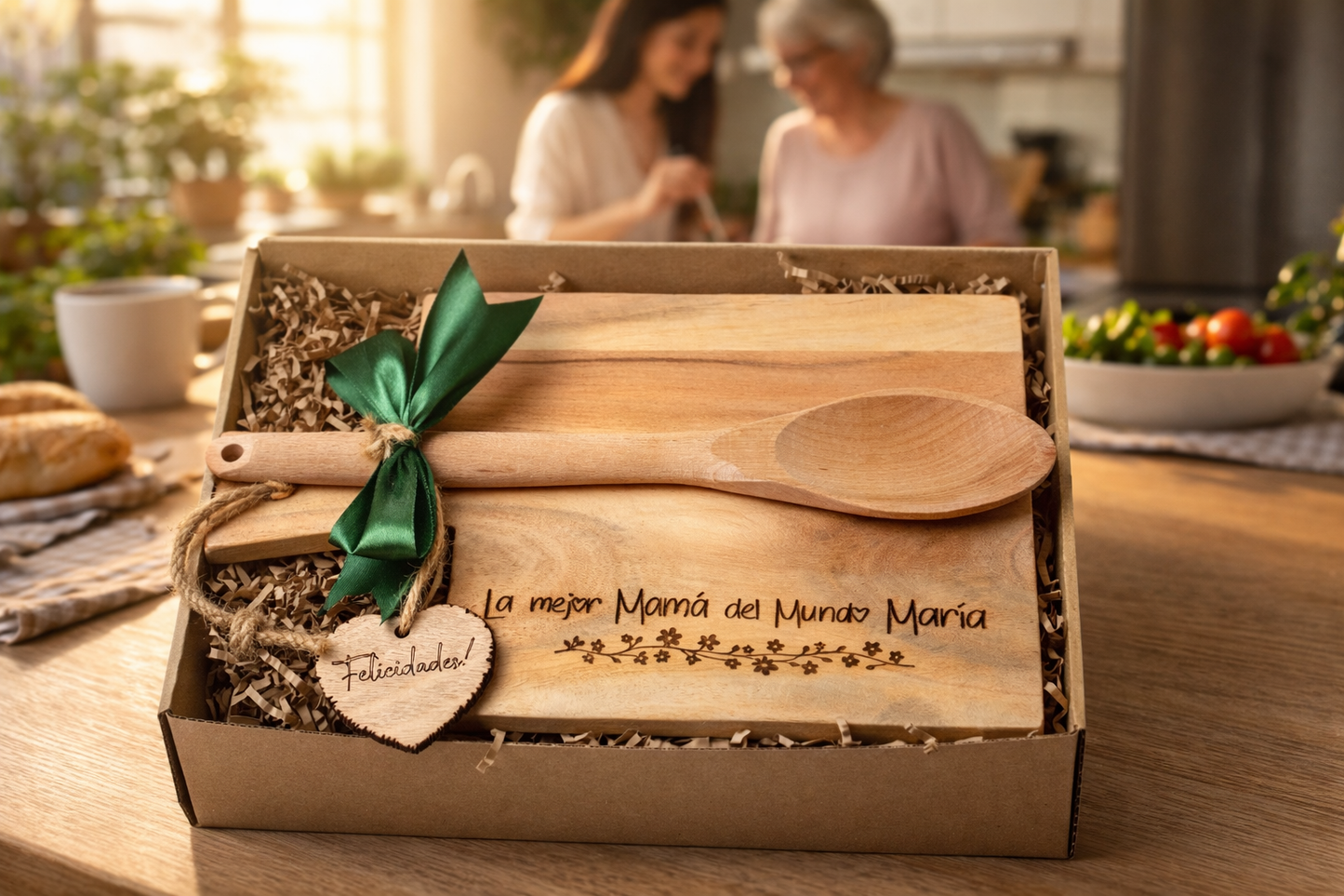 Regalo Día de la Madre, Regalos para Madres, Regalo Cumpleaños Madre Tabla de Cortar Personalizada con Nombre Grabado, Regalo Mamá Día de la Madre Original, Tabla de Madera Cocina, Olesea (Mamá)
