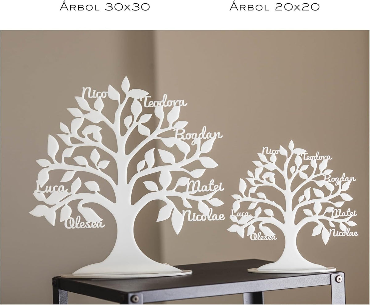 Regalo San Valentin Hombre Mujer Arbol de la Vida Personalizado – Original para Decorar el Hogar – con Nombres,Aniversario,Boda – Olesea